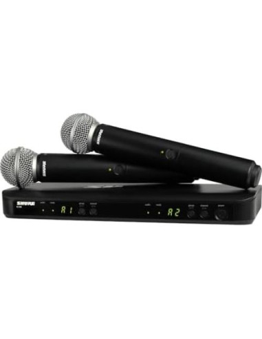 Sistema de micrófono inalámbrico Shure BLX288/SM58 - 100m alcance