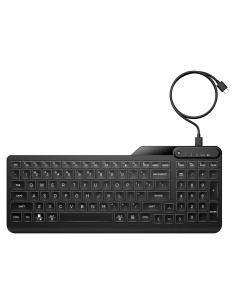 Teclado HP 400 con Iluminación LED Blanco Cálido - Compacto y Resistente a Derrames