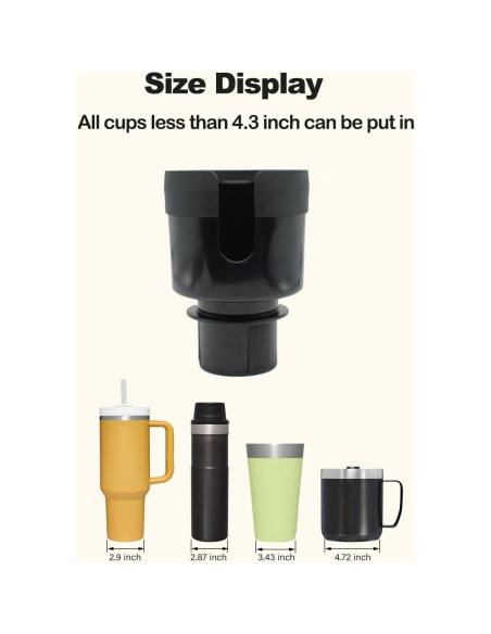 Expansor de Soporte para Taza Tesheer Ajustable 15.5x16cm Expansor de Soporte para Taza Tesheer Ajustable 15.5x16cm