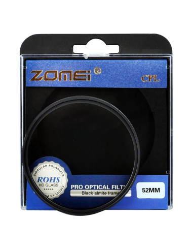 Filtro Polarizador CPL ZOMEI 52mm para Cámaras DSLR