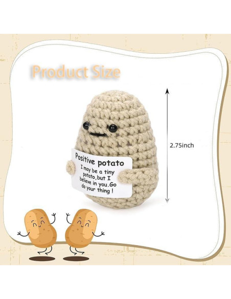 Juguete de Ganchillo Papa Positiva Letken 7.62 cm Juguete de Ganchillo Papa Positiva Letken 7.62 cm