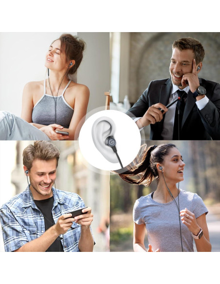 Auriculares con cable USB C GEVO para Samsung y iPhone Auriculares con cable USB C GEVO para Samsung y iPhone