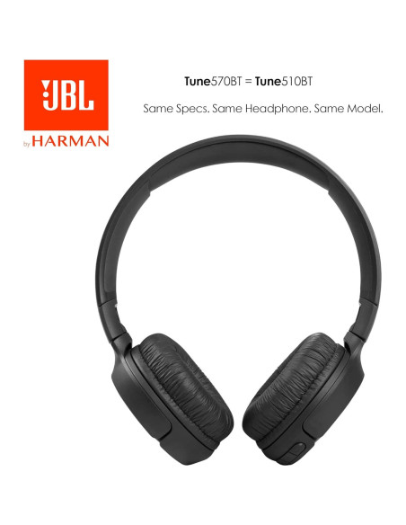 Auriculares Inalámbricos JBL Tune 570BT On-Ear Negro Auriculares Inalámbricos JBL Tune 570BT On-Ear Negro