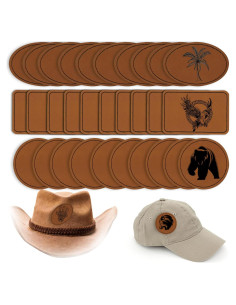 30 Pcs Parches de Cuero Sintético HINGTAI Adhesivos DIY