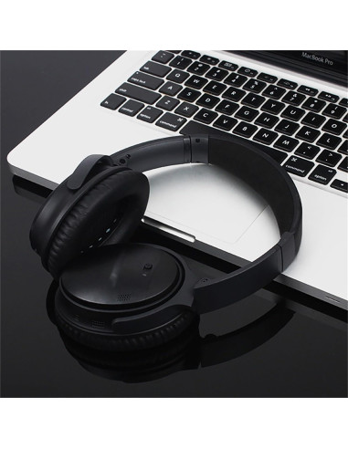 Almohadillas de Reemplazo Niukeke para Bose QC35/QC35 II - Espuma de Memoria y Cuero Suave
