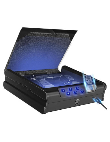 Caja Fuerte Biométrica para Armas Genérica SXZY132 - 2 Pistolas