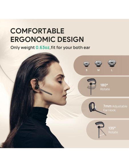 Auricular Bluetooth Yealink BH71 Lite Inalámbrico 10h Batería Auricular Bluetooth Yealink BH71 Lite Inalámbrico 10h Batería