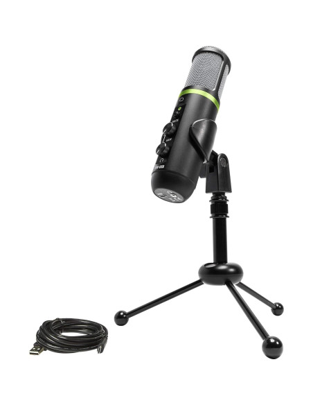 Paquete de Creador Mackie: Monitores CR3-X, Micrófono EM-USB y Auriculares MC-100 Paquete de Creador Mackie: Monitores CR3-X, Micrófono EM-USB y Auriculares MC-100