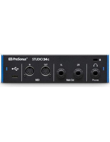 Paquete de grabación USB-C PreSonus Studio 24c con micrófono LyxPro