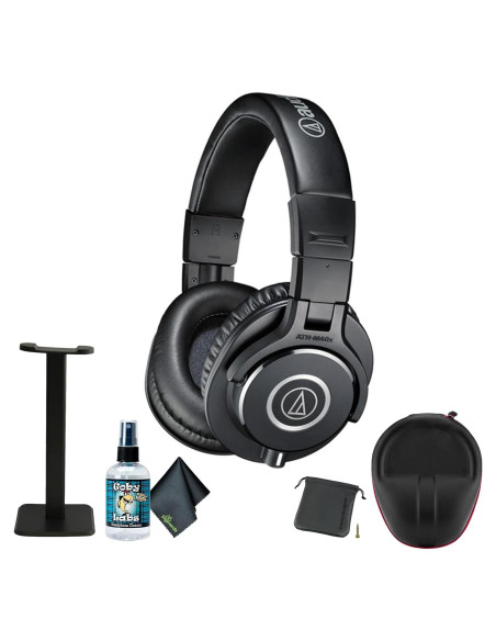 Auriculares Monitor Cerrados Audio-Technica ATH-M40x Negro + Accesorios Auriculares Monitor Cerrados Audio-Technica ATH-M40x Negro + Accesorios