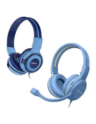 Auriculares SIMOLIO para Niños con Micrófono y Volumen Seguro