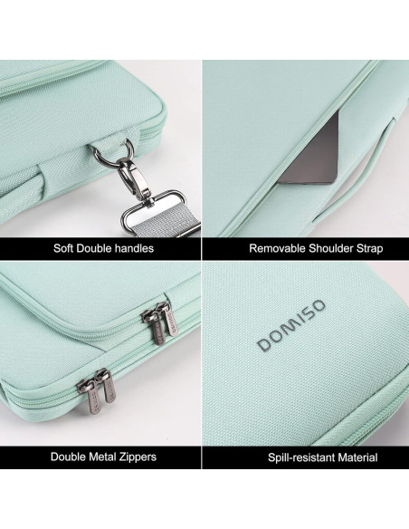 Funda para Laptop 14" DOMISO Impermeable Verde Menta Acolchada Funda para Laptop 14" DOMISO Impermeable Verde Menta Acolchada