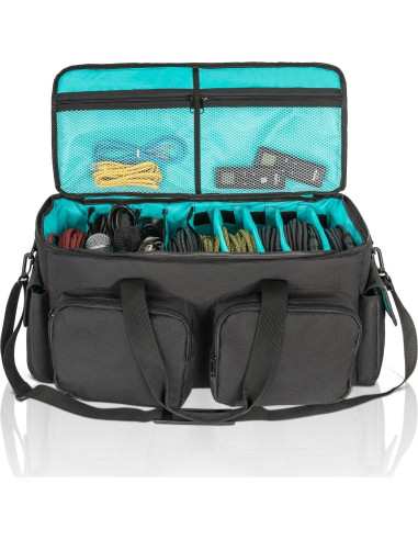 Bolsa de Cables DJ Saviour Azul - Almacenamiento Portátil 1.36kg