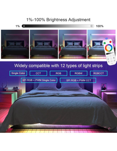 Controlador LED Bluetooth RGBZONE SP630E 5V/12V/24V
