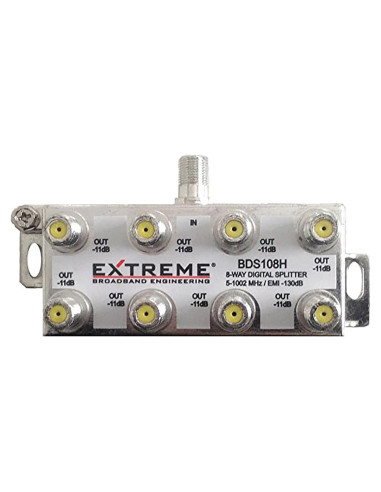 Divisor Coaxial Digital Horizontal Extreme BDS108H 1GHz 8 Vías