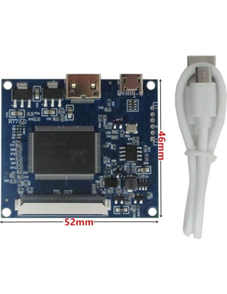 Pantalla LCD Portátil 7" WELLCOME 1024x600 Mini-HDMI Pantalla LCD Portátil 7" WELLCOME 1024x600 Mini-HDMI