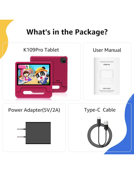 Tablet para Niños ApoloSign K109Pro Rosa 10.1" 6GB RAM 64GB Tablet para Niños ApoloSign K109Pro Rosa 10.1" 6GB RAM 64GB
