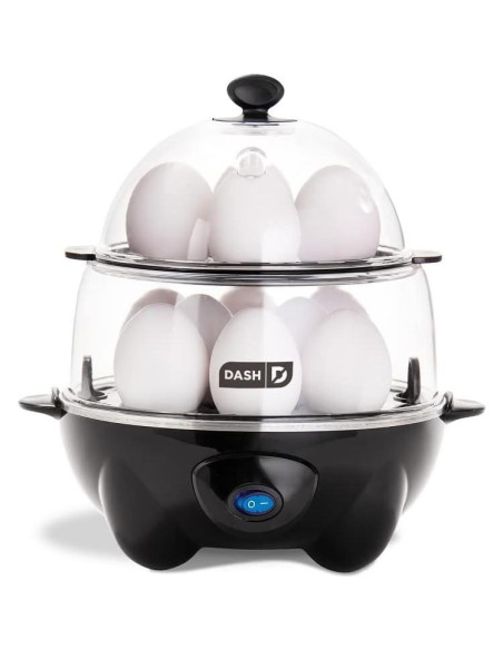 Máquina de Huevos al Vacío DASH Deluxe + Cocedor Rápido Negro Máquina de Huevos al Vacío DASH Deluxe + Cocedor Rápido Negro