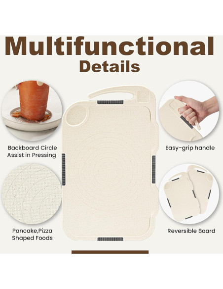 Set de 4 Tablas de Cortar Glotoch de Paja de Trigo 40.64x25.4cm Set de 4 Tablas de Cortar Glotoch de Paja de Trigo 40.64x25.4cm