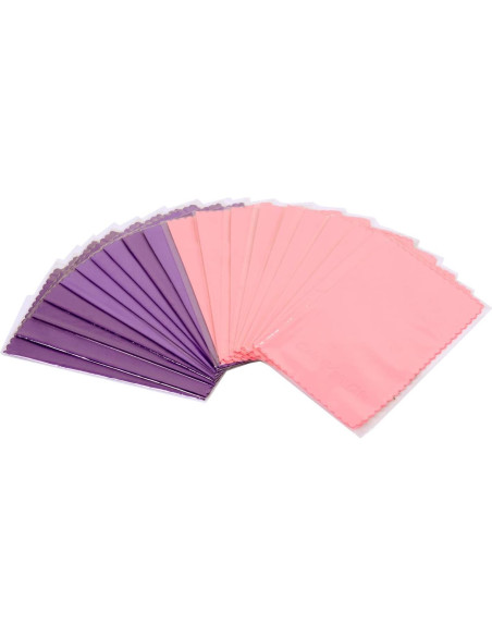 Paquete de 20 paños de limpieza microfibra ColorYourLife - Morado y Rosa Paquete de 20 paños de limpieza microfibra ColorYourLife - Morado y Rosa