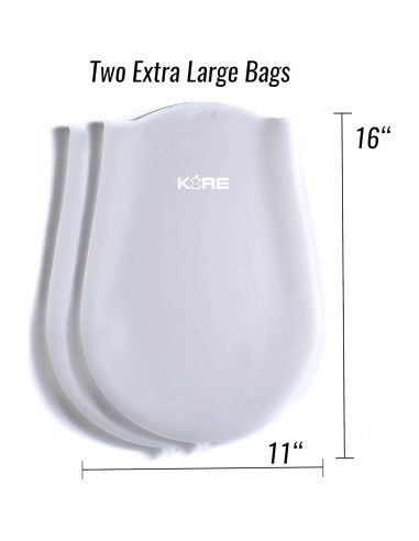 Bolsas de Silicona Reutilizables Sous Vide AppleKoreLiving - Set 2 Unidades
