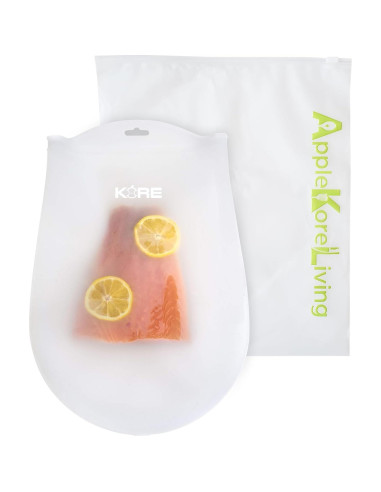 Bolsas de Silicona Reutilizables Sous Vide AppleKoreLiving - Set 2 Unidades