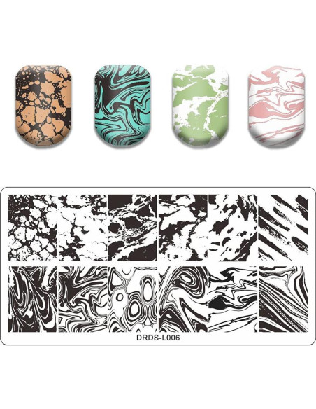 Set de Estampado de Uñas VNC - 8 Placas 12x6cm + 2 Estampadores Set de Estampado de Uñas VNC - 8 Placas 12x6cm + 2 Estampadores