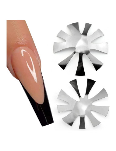 Cortador de Uñas Francesas HJ-NAT196 Acero Inoxidable 9 Tamaños