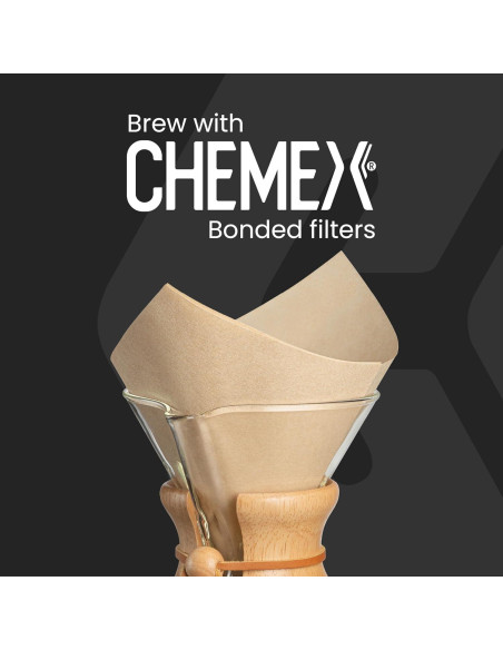 Cafetera Chemex Pour-Over 8 Tazas - Vidrio Borosilicato Cafetera Chemex Pour-Over 8 Tazas - Vidrio Borosilicato