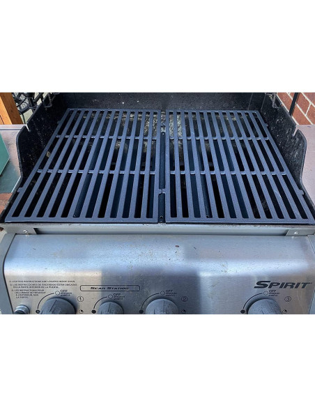 Rejillas de Parrilla de Hierro Fundido Weber Spirit 300 - 2 Piezas Rejillas de Parrilla de Hierro Fundido Weber Spirit 300 - 2 Piezas