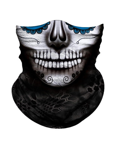 Máscara Facial Obacle Calavera 3D para Protección Solar y Viento