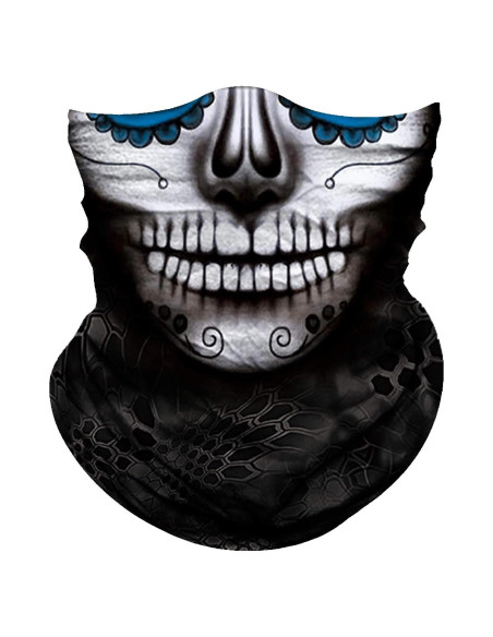 Máscara Facial Obacle Calavera 3D para Protección Solar y Viento Máscara Facial Obacle Calavera 3D para Protección Solar y Viento