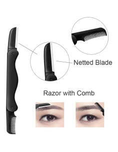 Kit de Cejas 5 en 1 Summer Lemon - Rasuradora, Tijeras, Pinzas 2