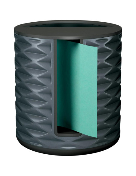 Dispensador de Notas Post-it Vertical Negro Geométrico con Notas Aqua Splash Dispensador de Notas Post-it Vertical Negro Geométrico con Notas Aqua Splash