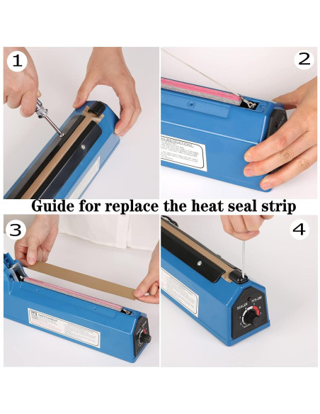 Sellador de Calor Manual VIMI 20 cm con Elemento Extra Sellador de Calor Manual VIMI 20 cm con Elemento Extra