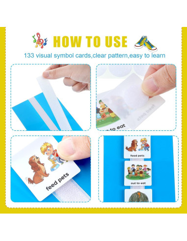 Tarjetas de Rutina Diaria Geyee 133 Piezas para Niños