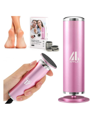 Removedor de Callos Eléctrico AFFLAT Rosa, 60 Discos, 0-800 RPM