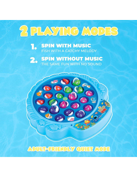 Juego de Pesca Ipidipi para Niños - Set Magnético Azul 21 Peces Juego de Pesca Ipidipi para Niños - Set Magnético Azul 21 Peces