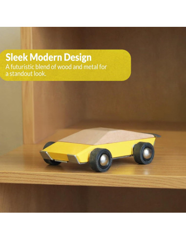 Miniatura Coche Musculoso BigBlock Custom Matador I 1995 Diablo SV - Madera con Ruedas de Goma