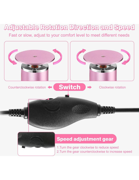Removedor de Callos Eléctrico AFFLAT Rosa, 60 Discos, 0-800 RPM Removedor de Callos Eléctrico AFFLAT Rosa, 60 Discos, 0-800 RPM