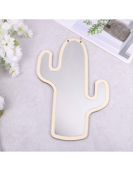 Espejo Decorativo Cactus VOSAREA 31.75x20.83 cm Acrílico Espejo Decorativo Cactus VOSAREA 31.75x20.83 cm Acrílico