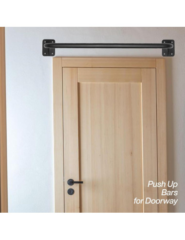 Barra de Dominadas Purife para Puerta, Soporta 227 kg, Acero