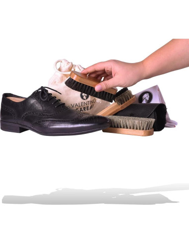 Set de Cuidado de Calzado Valentino Garemi - Limpieza y Pulido