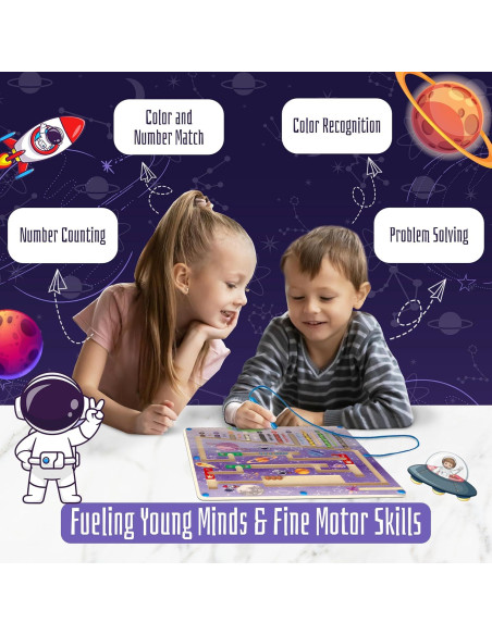 Laberinto Magnético Montessori Beauty Mental 29.84 cm para Niños Laberinto Magnético Montessori Beauty Mental 29.84 cm para Niños