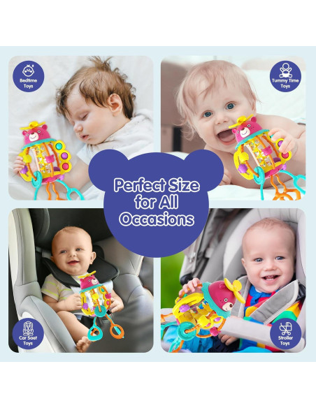 Juguetes Montessori HOLA Sonajero Rojo para Bebés 0-1 Año Juguetes Montessori HOLA Sonajero Rojo para Bebés 0-1 Año