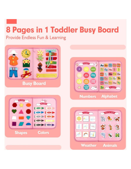 Tablero Ocupado Montessori Hahaland 8 Páginas para Niños Tablero Ocupado Montessori Hahaland 8 Páginas para Niños