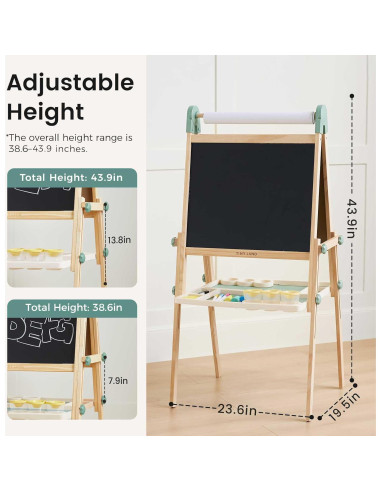 Caballete Magnético Doble Cara Tiny Land Verde 112 cm