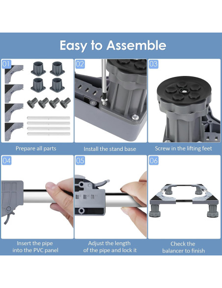 Soporte Ajustable para Mini Nevera TOHONFOO con Bandeja de Goteo Soporte Ajustable para Mini Nevera TOHONFOO con Bandeja de Goteo