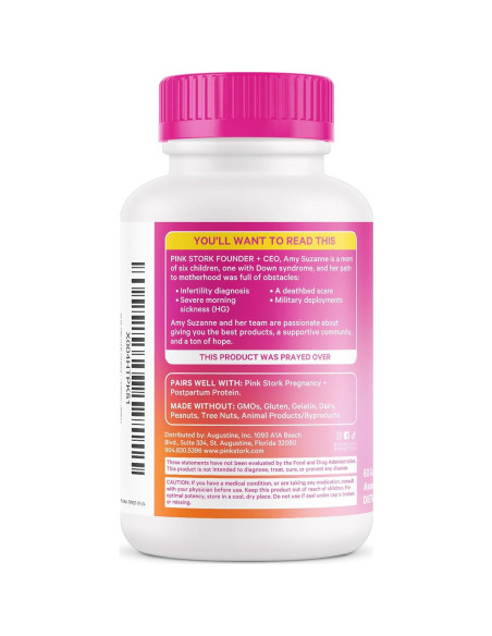 Gummy Vitaminas Prenatales y Postnatales Pink Stork - 60 Unidades Gummy Vitaminas Prenatales y Postnatales Pink Stork - 60 Unidades