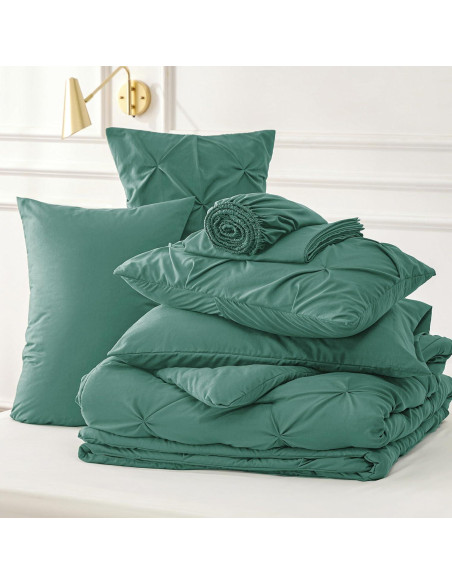 Conjunto de Edredón Bedsure Queen Verde Guisante 7 Piezas Conjunto de Edredón Bedsure Queen Verde Guisante 7 Piezas